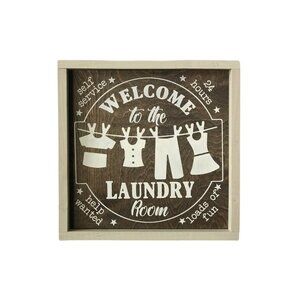 Welcome to the Laundry Room Framed Sign - Handmade